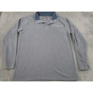 Free Fly Sweater Mens Large Gray Pullover Performance Bamboo Fleece Comfort‎